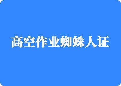 公公插喷水高空作业蜘蛛人证